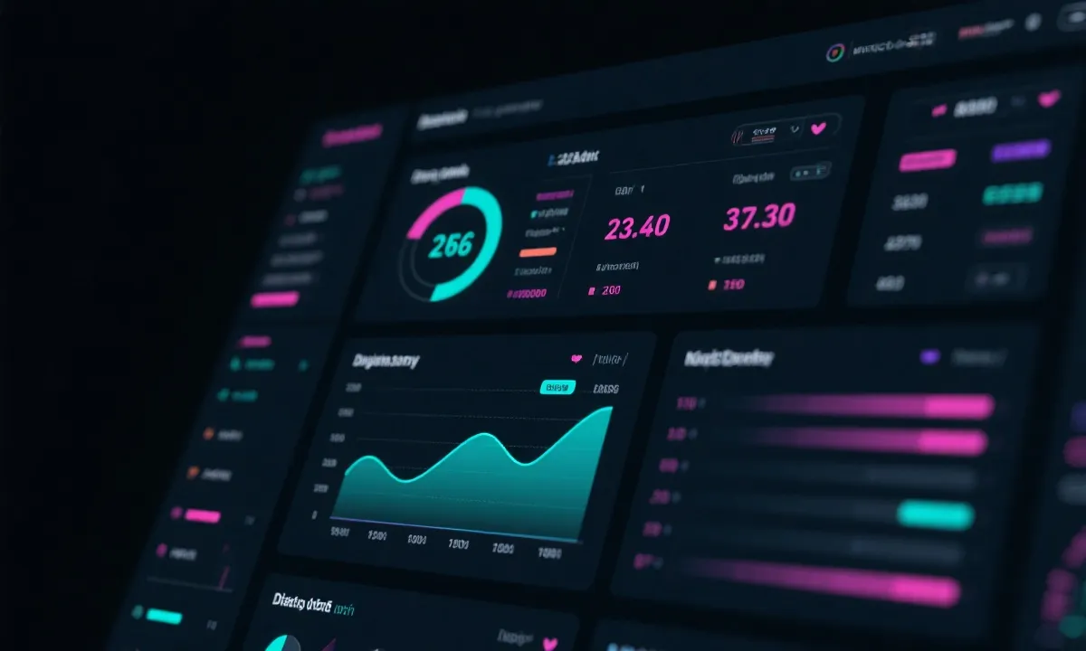 数据面板与走势图示意图